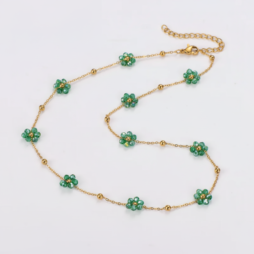 Collier Flora vert