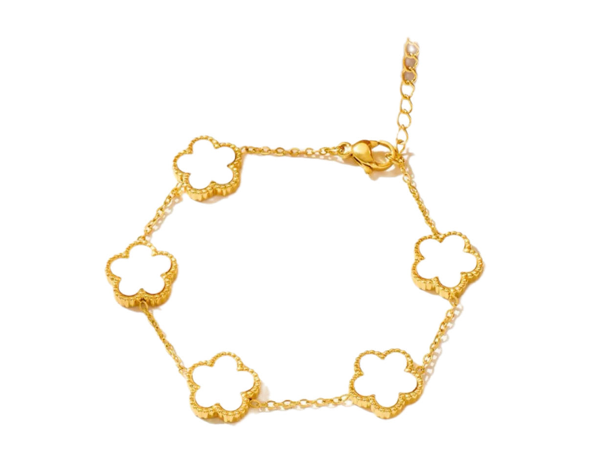 Bracelet clover White