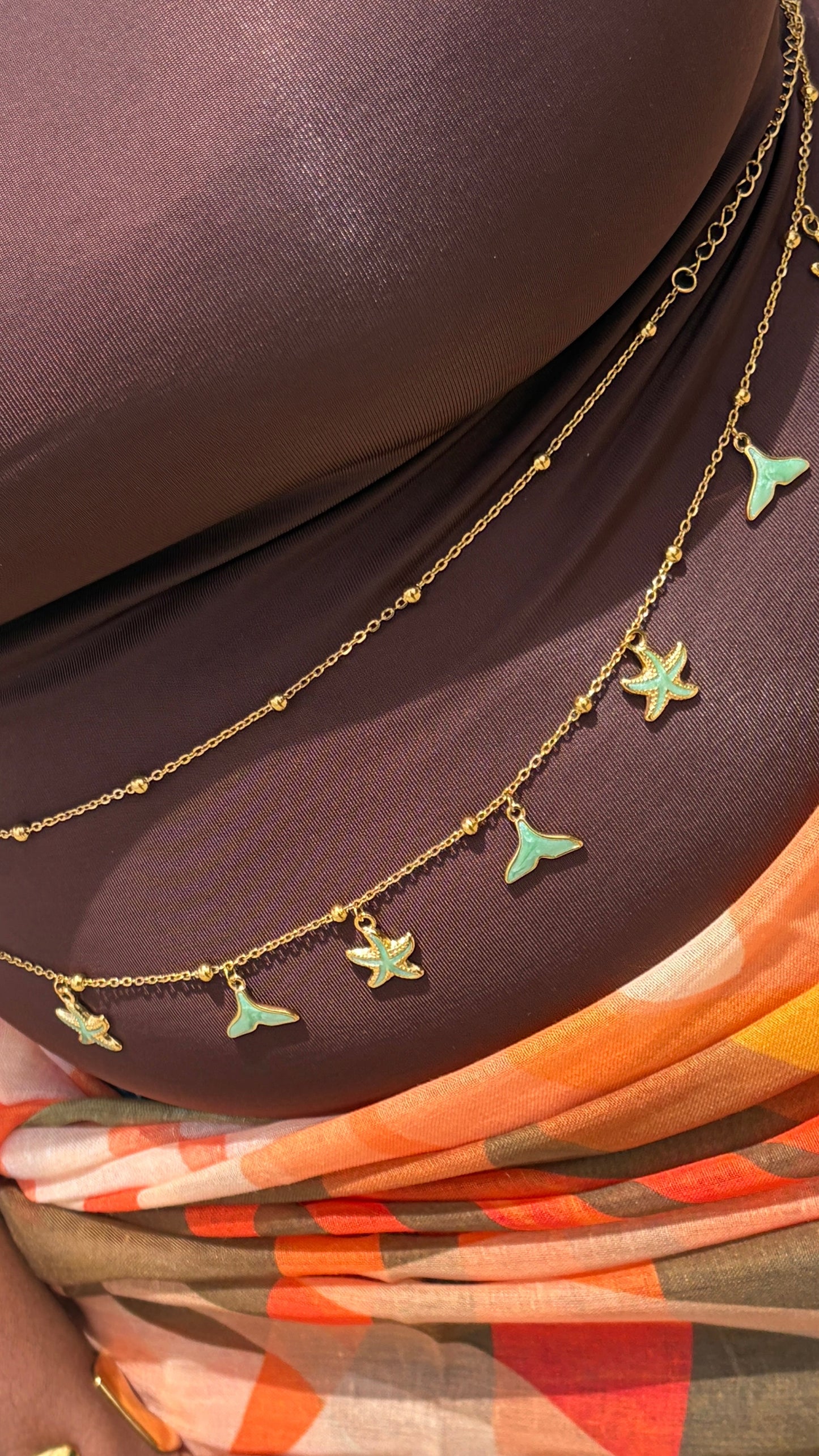Chaîne de taille green/2 chaînes
